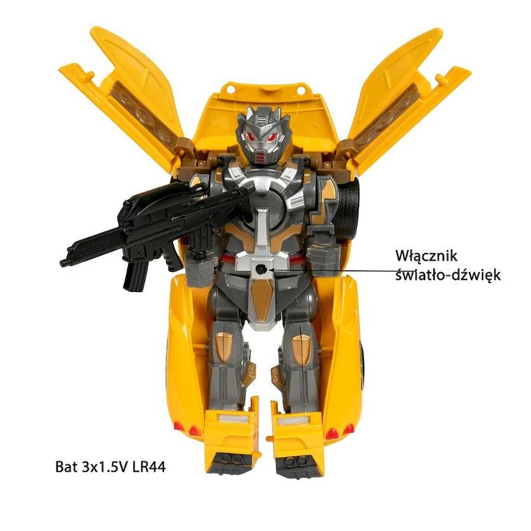 Anek dla Dzieci, robot transformujący w pojazd wyścigowy