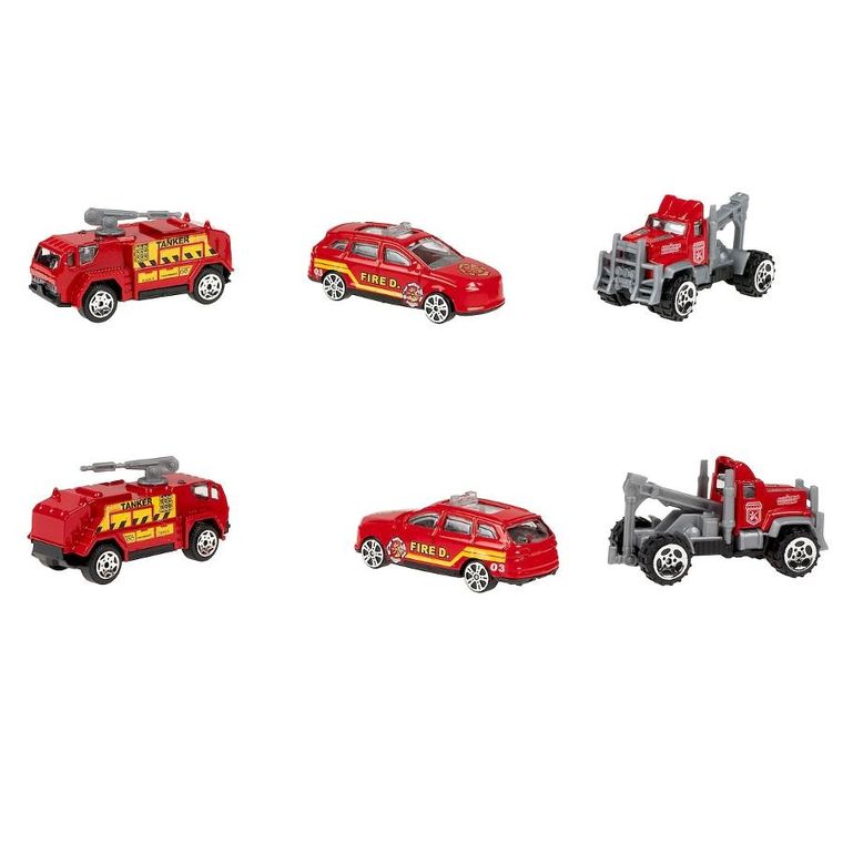 Anek dla Dzieci, straż pożarna, zestaw pojazdów ratunkowych, resoraki, 3 szt.
