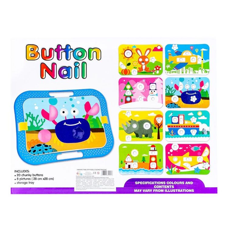 Anek dla dzieci, tablica z puzzlami geometrycznymi