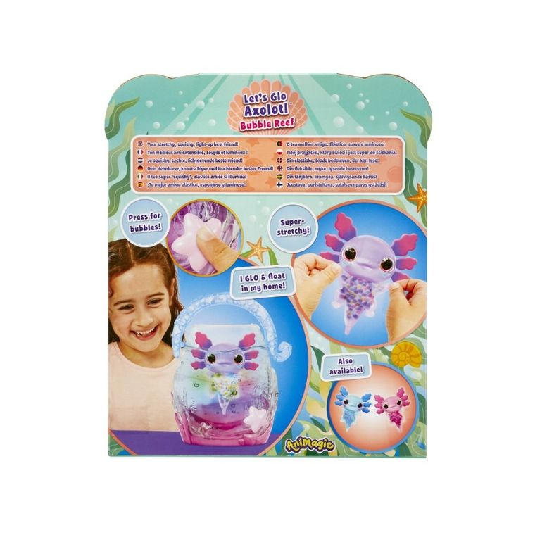 Animagic, Let's Glo Axolotl, figurka interaktywna, Bubble Reef