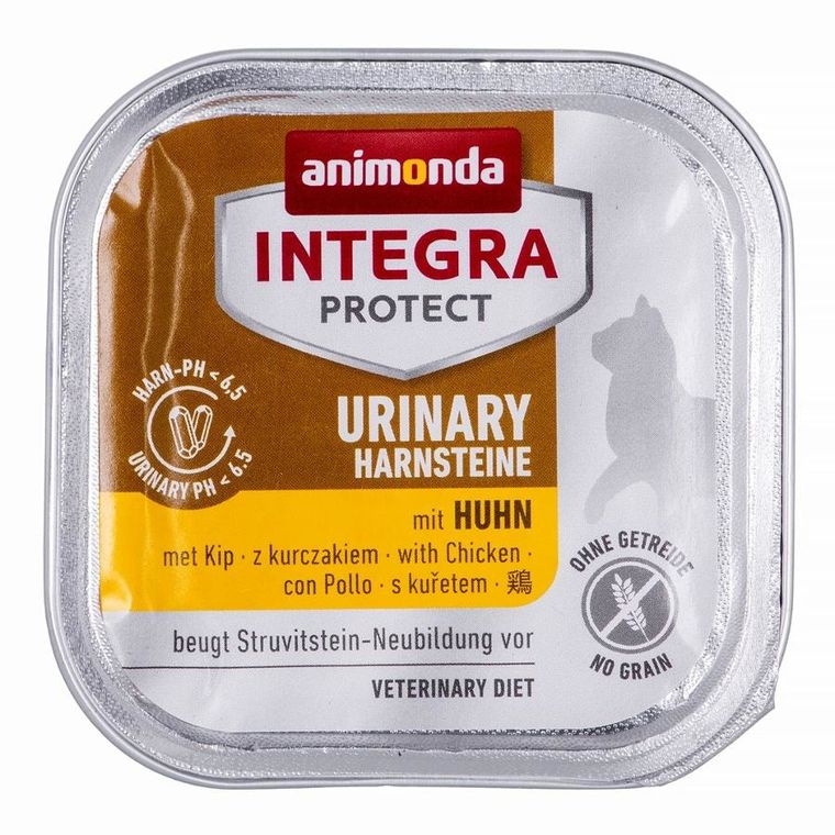 Animonda, Integra Protect Harnsteine, karma mokra dla kota, kurczak, tacka, 100g