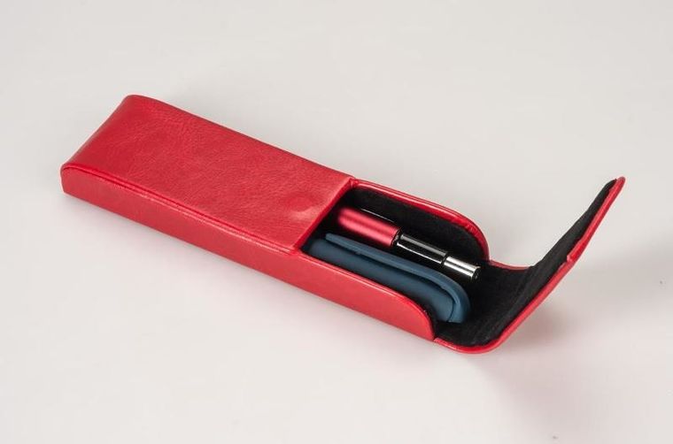 Antra, etui na długopisy, podwójne, czerwone