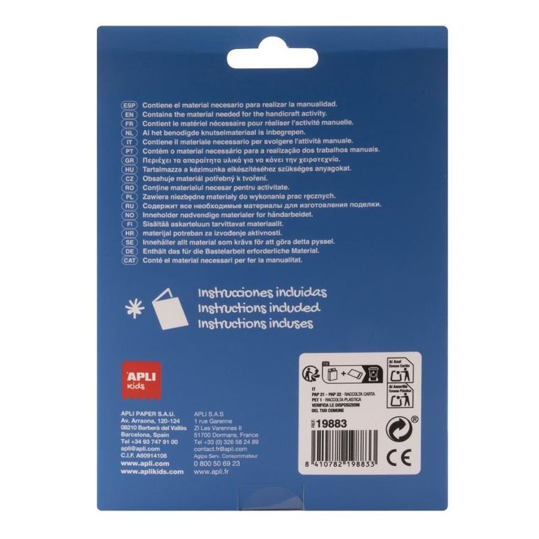 Apli Kids, Craft Kit, Filcowe Ptaki, zestaw kreatywny