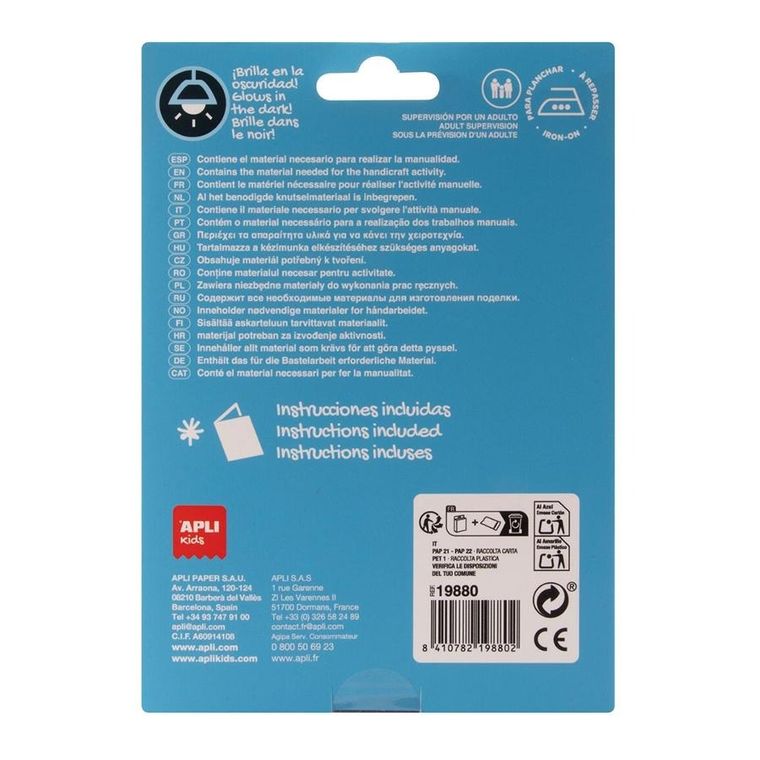 Apli Kids, Craft Kit, zestaw do robienia breloczków, Kosmos
