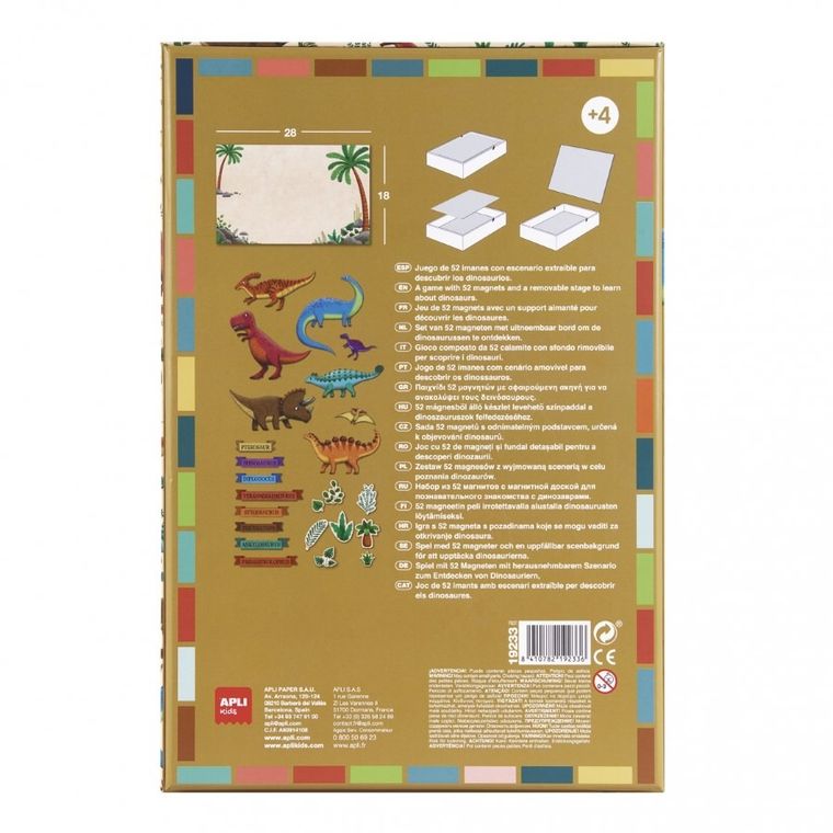 Apli Kids, Dinozaury, magnetyczna układanka