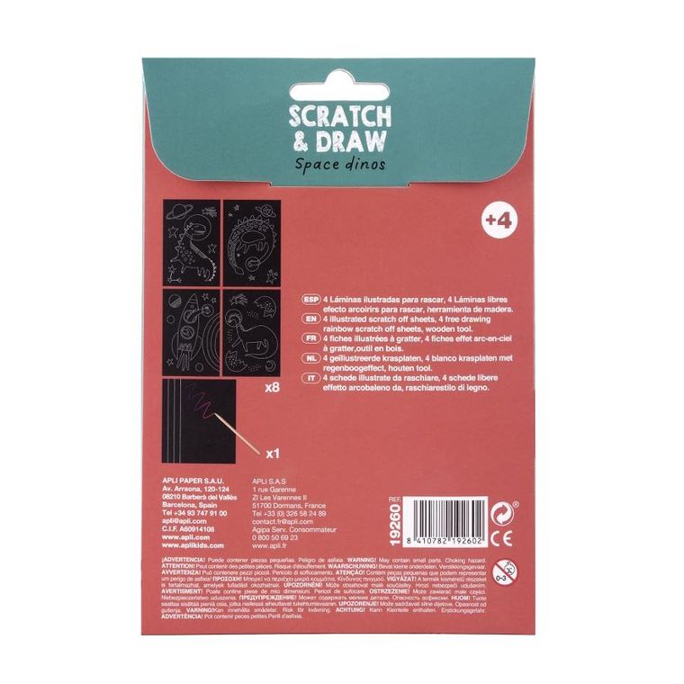 Apli Kids, Dinozaury, mini wydrapywanki