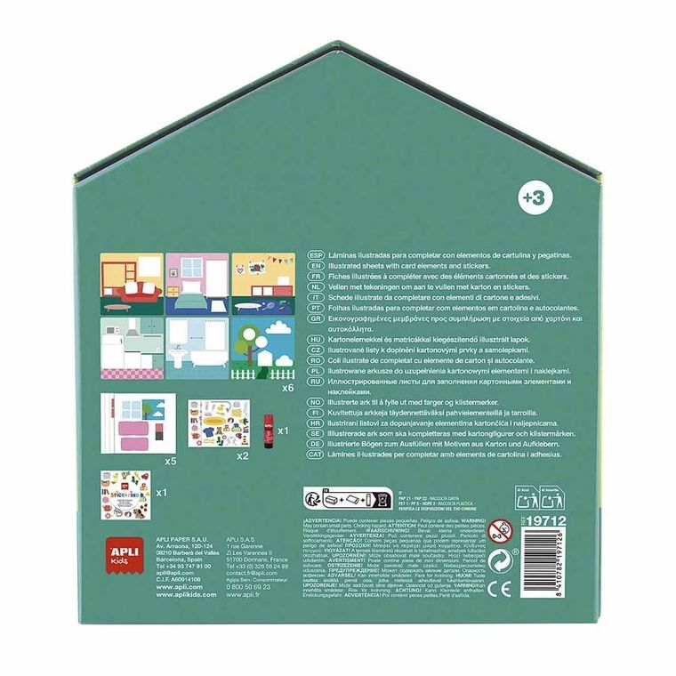 Apli Kids, Kartonowe wyklejanki, mój pierwszy zestaw artystyczny