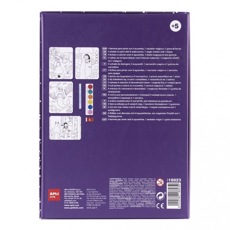 Apli Kids, Magic Art., zestaw artystyczny z akwarelami i magicznym markerem