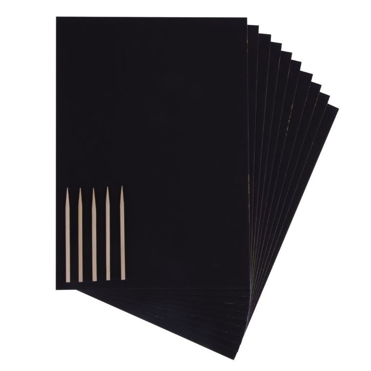 Apli Kids, Magic Scratch, wydrapywanki, A4, 10 arkuszy