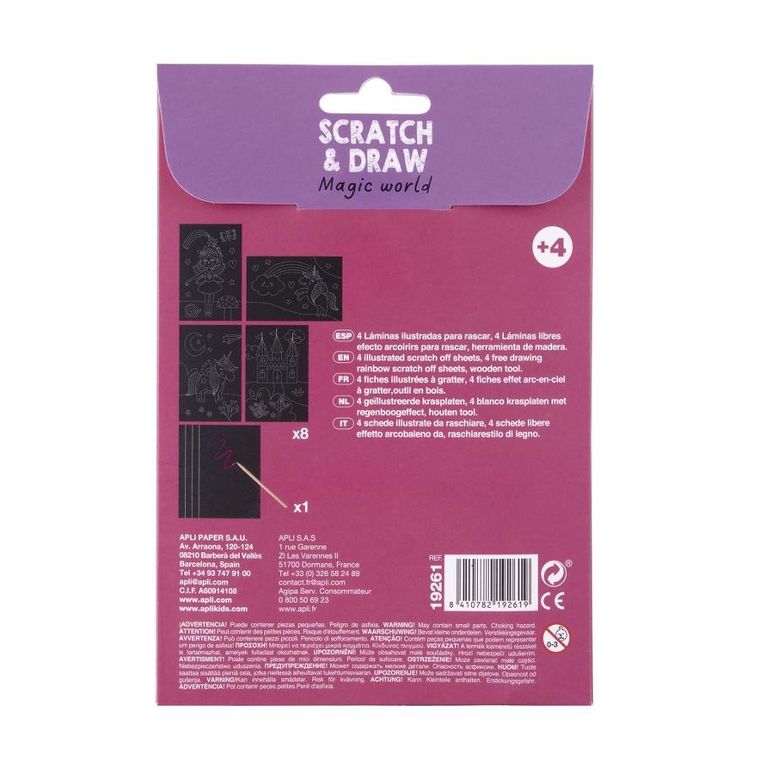 Apli Kids, Magiczny świat, mini wydrapywanki