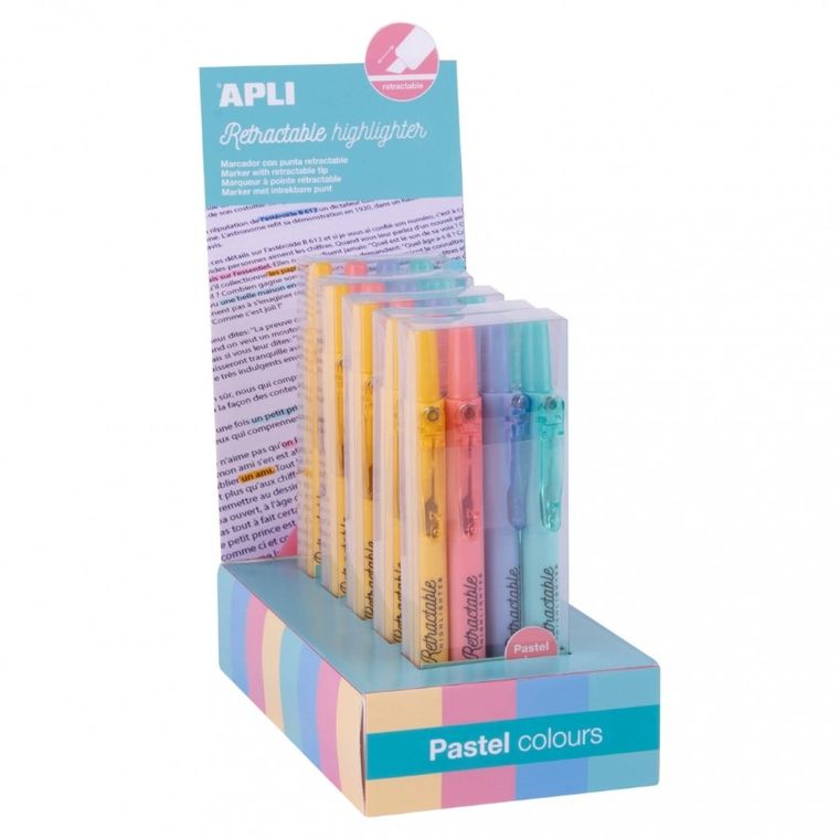 Apli Kids, markery wysuwane, 4 pastelowe kolory