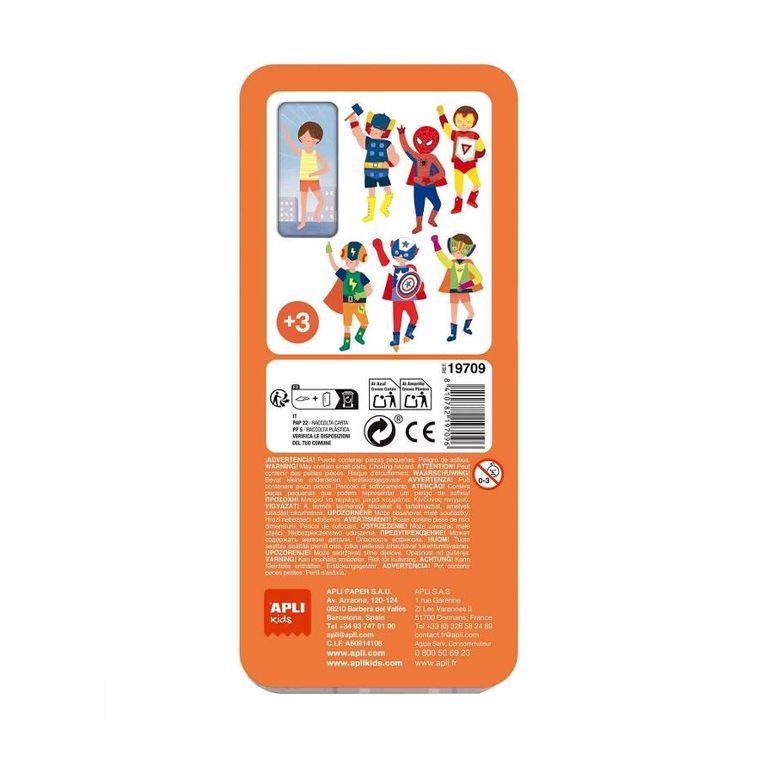Apli Kids, Mix&Match, Superbohaterowie, magnetyczna układanka