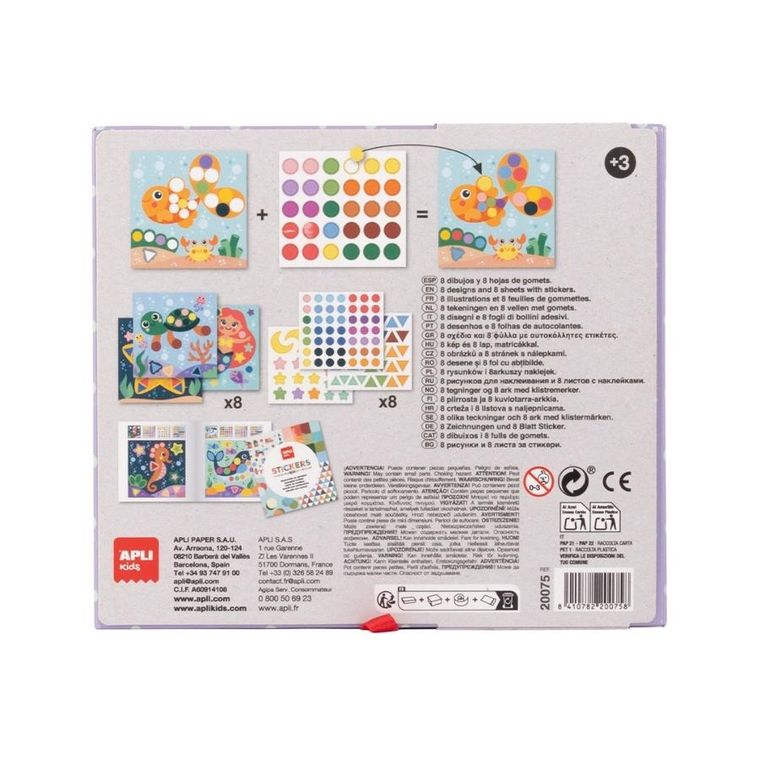 Apli Kids, naklejki geometryczne, Ocean