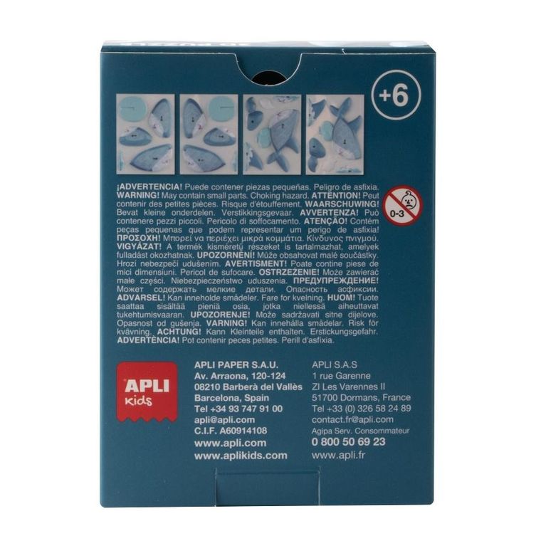 Apli Kids, Ocean, Rekin, puzzle 3D