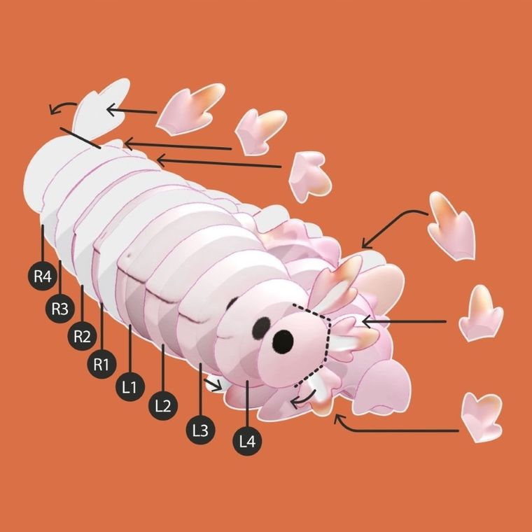 Apli Kids, Smoki, Różowy, puzzle 3D