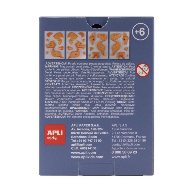 Apli Kids, Smoki, Żółty, puzzle 3D