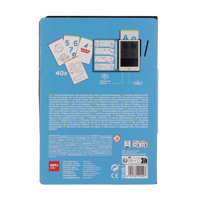 Apli Kids, tablet LCD z szablonami do odrysowywania