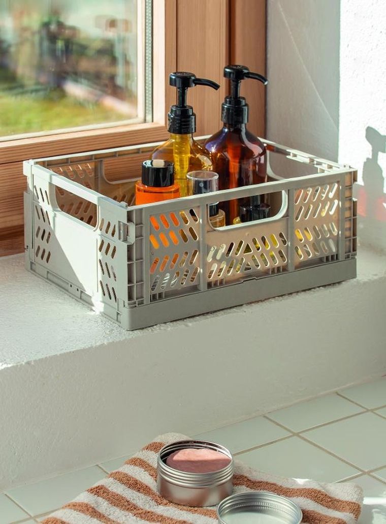 Apli Kids, Up North, zestaw składanych skrzynek, rozmiar M, beżowy, 2 szt.