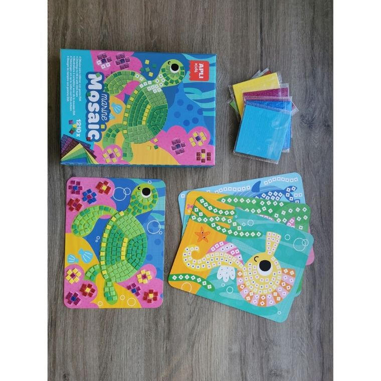 Apli Kids, zestaw artystyczny, mozaika, konik morski