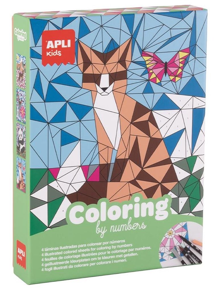 Apli Kids, Zwierzęta, kolorowanie po numerach, zestaw kreatywny