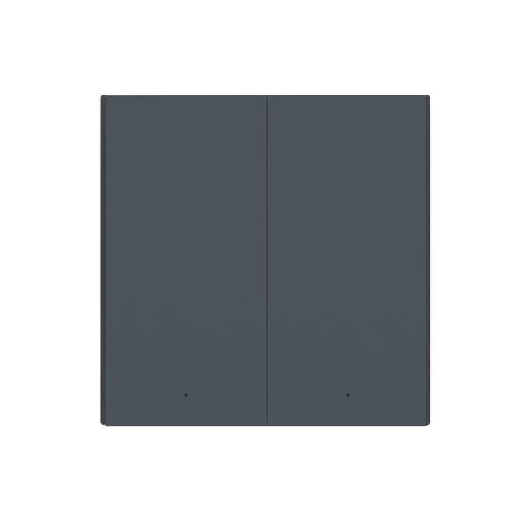 Aqara, Smart Wall Switch H1, przełącznik podwójny, bez przewodu neutralnego, WS-EUK02-G