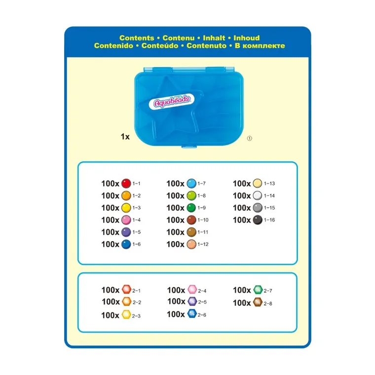 Aquabeads, Wielki zestaw koralików wodnych, zestaw uzupełniający, 31502