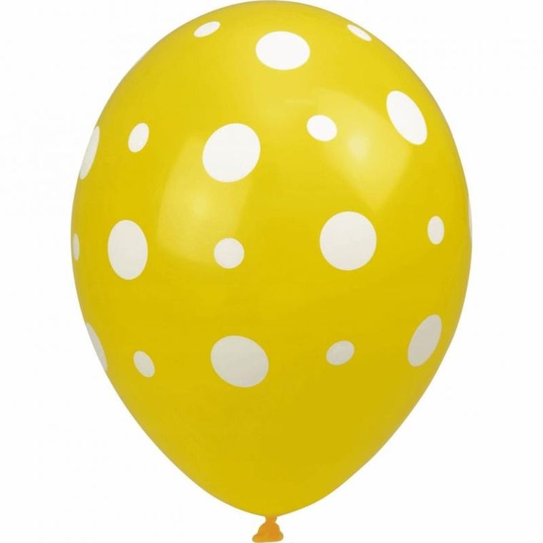 Arpex, balony, kropki, 28 cm, 5 szt.
