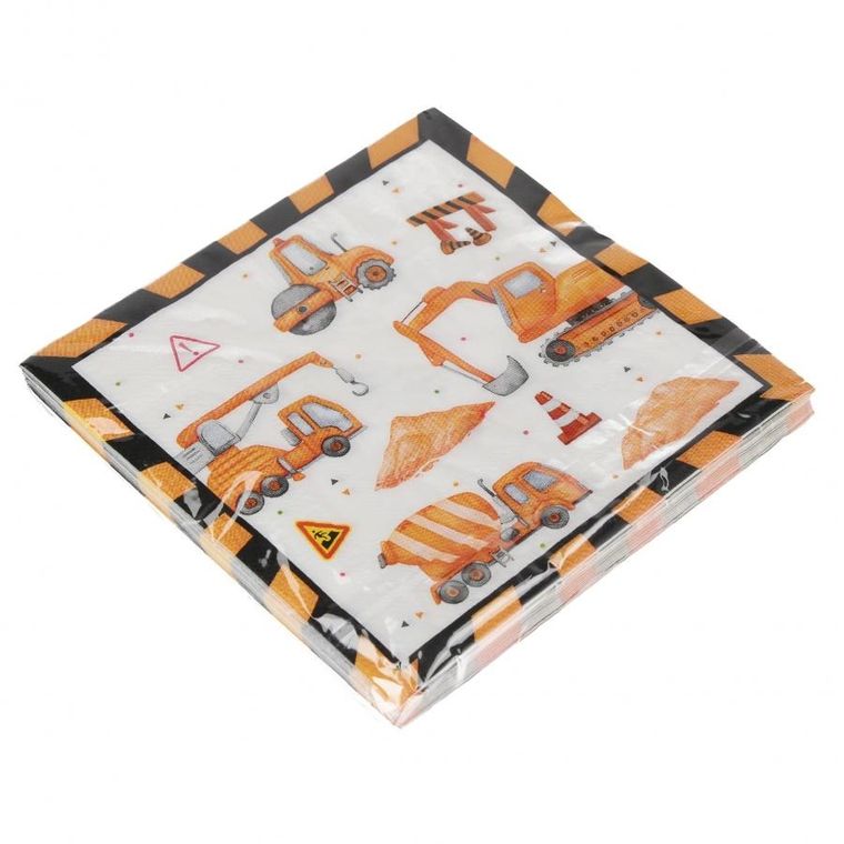 Arpex, serwetka papierowa, 2-warstwowa, Plac Budowy, 33-33 cm, 20 szt.