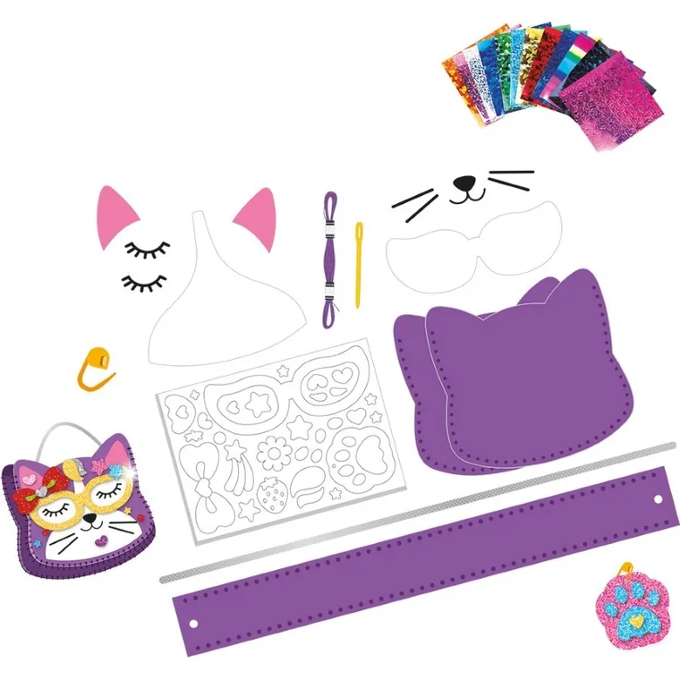 Askato, Genialny dzieciak, torebka kotek, filcowe wyszywanki