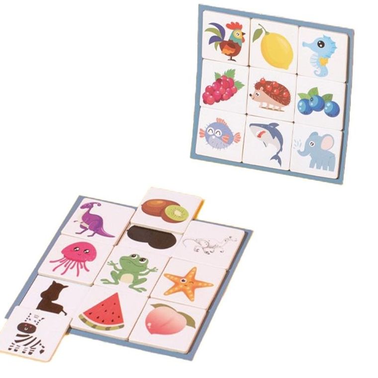 Askato, Pomysłowy skrzat, cienie i kształty, drewniana układanka