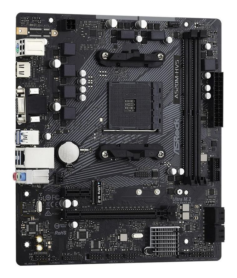 Asrock, płyta główna, A520M-HVS AM4 2DDR4 HDMI/VGA M.2 mATX