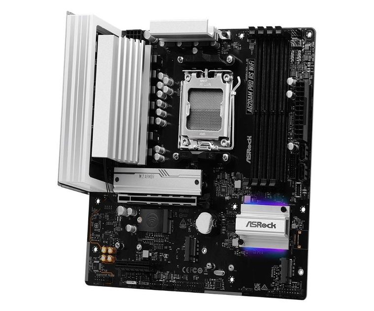 Asrock, płyta główna, A620AM PRO RS WIFI AM5 4DDR5 HDMI/DP M.2 mATX