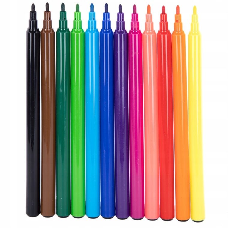 Astra, Pixel One, flamastry okrągłe, 12 kolorów