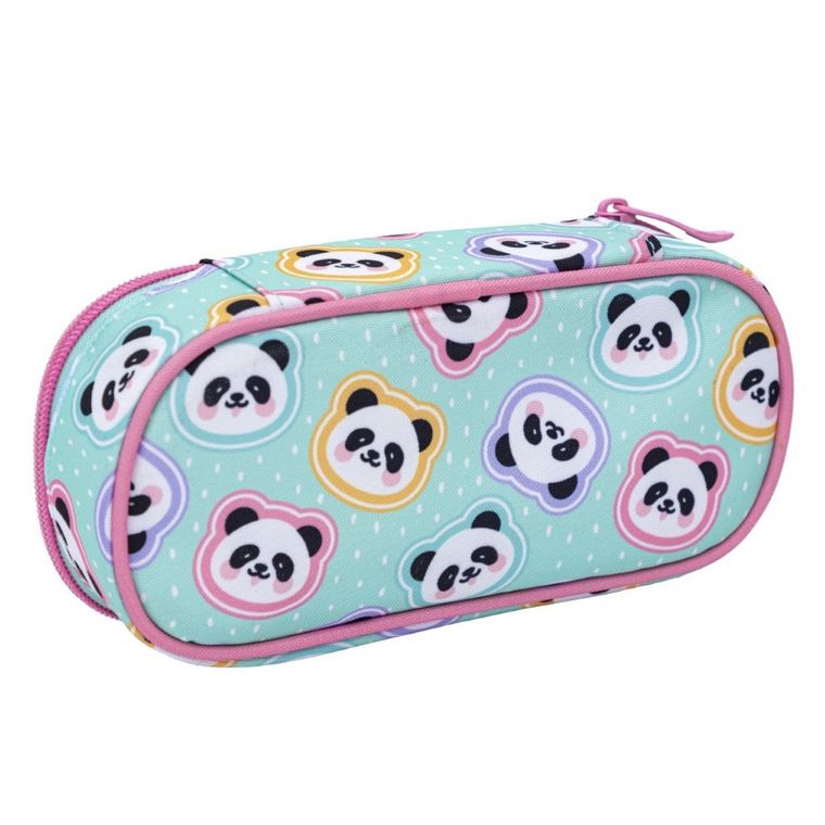 Astrabag, piórnik, owalny, Minty Pandas