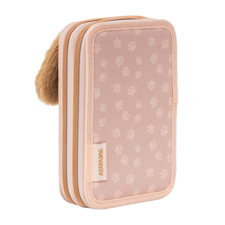 Astrabag, piórnik rozkładany, podwójny, z wyposażeniem, Fluffy Puppy