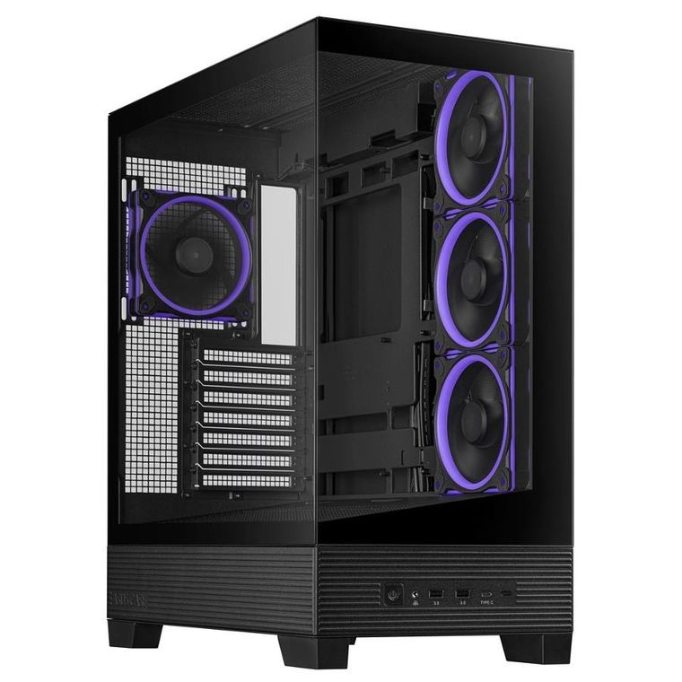 Asus, obudowa komputerowa, A31 PLUS TG ARGB BLACK