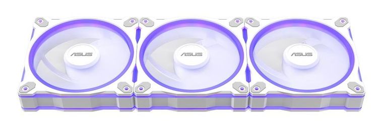 Asus, Prime, wentylator, biały, ARGB, MR120 FAN