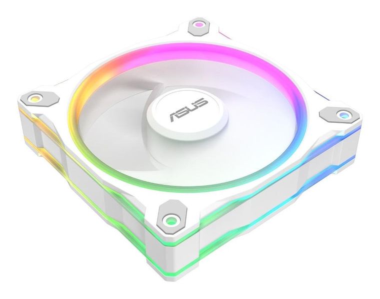 Asus, Prime, wentylator, biały, ARGB Reverse, MR120 FAN
