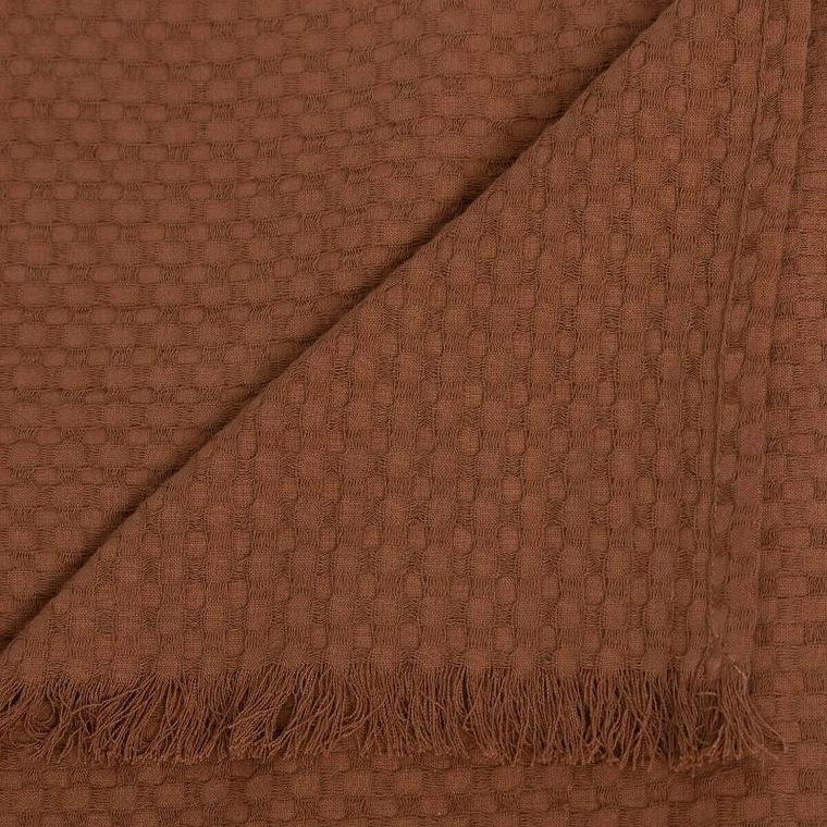 Atmosphera, bawełniana narzuta na łóżko z frędzlami, Widdy, 130-180 cm