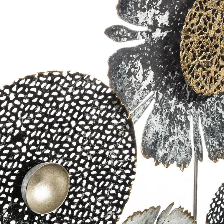 Atmosphera, dekoracja ścienna z metalu, Flower, 50-50 cm