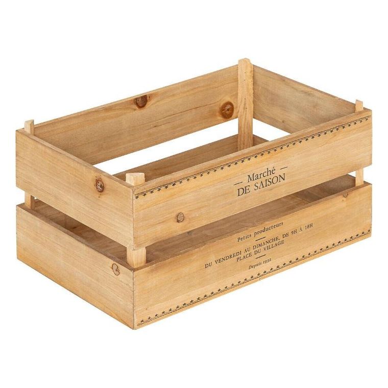 Atmosphera, drewniane skrzyneczki, Little Cottage, 2 szt.