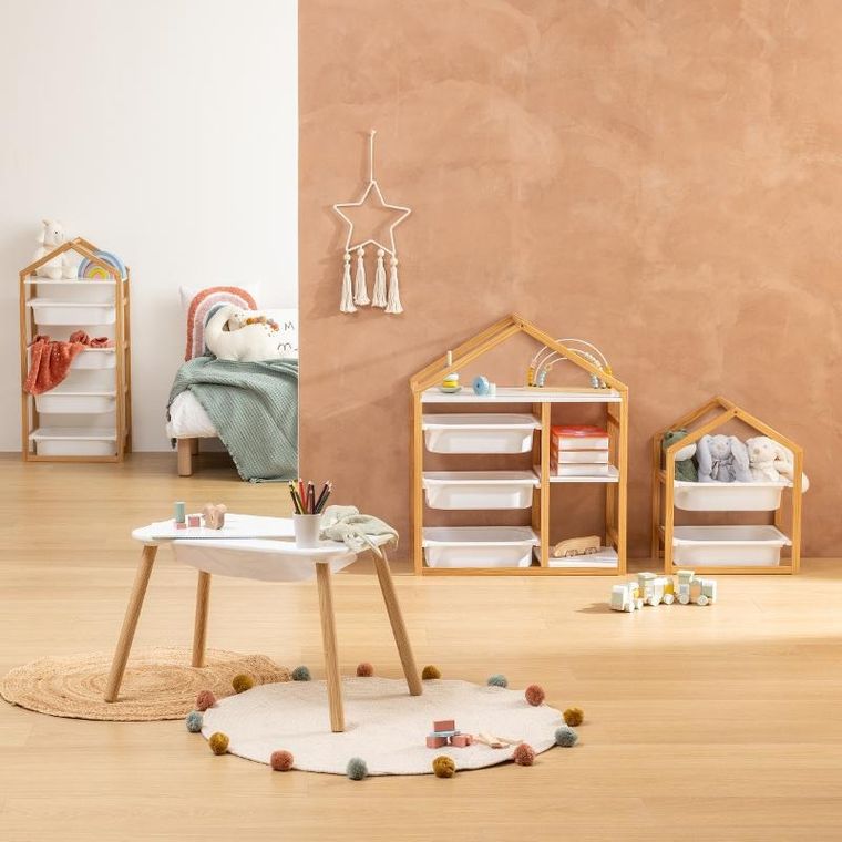 Atmosphera for kids, Bako, regał, domek na zabawki, 68-30-82 cm