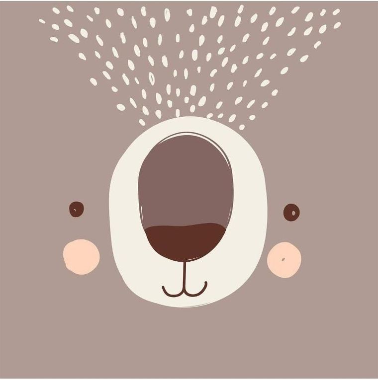 Atmosphera for kids, Bear, 2-częściowy komplet pościeli, 140-200 cm, miś