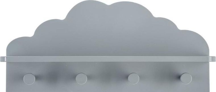 Atmosphera for kids, Cloud, półka z 4 wieszakami, 48-22-12 cm