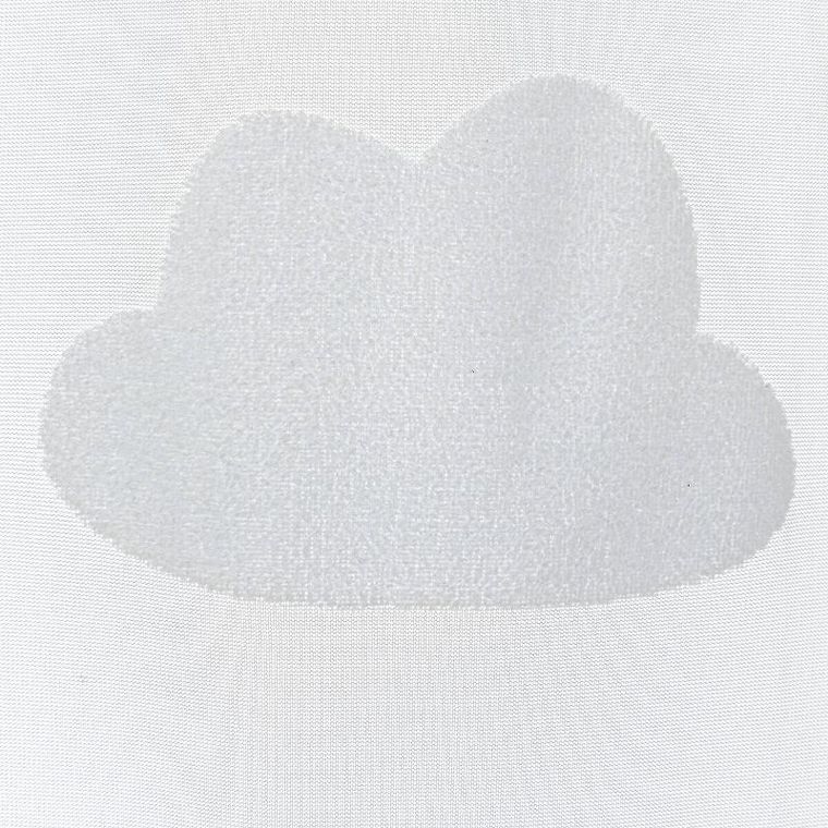 Atmosphera for kids, firanka do pokoju dziecięcego NUAGE, w chmurki, 140-240 cm