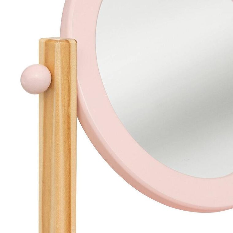 Atmosphera for kids, lusterko kosmetyczne dla dziecka, różowe, 22-17,5-28 cm