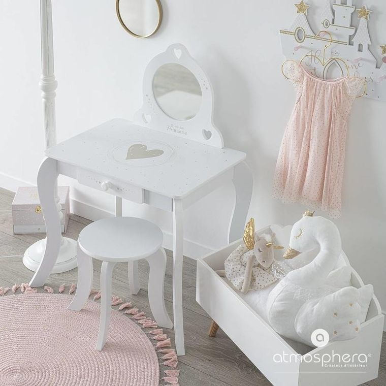 Atmosphera for kids, toaletka dla dziewczynki z lustrem