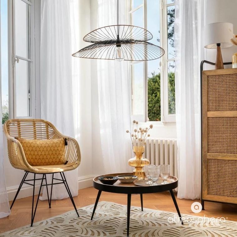 Atmosphera, fotel rattanowy do salonu, Koeta