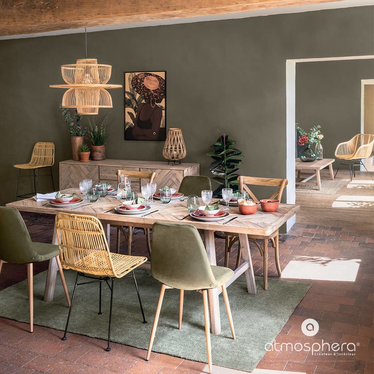 Atmosphera, krzesło do jadalni, Kubu, rattan, 88 cm