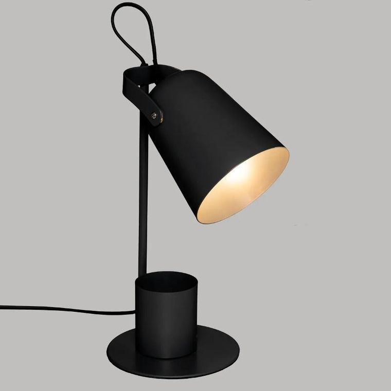 Atmosphera, lampa biurkowa elio metalowa konstrukcja, wys. 34 cm